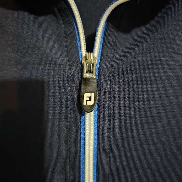FootJoy FJ 1/4 Zip Pullover GolfVest Sleeveless Blue - Picture 4 of 7